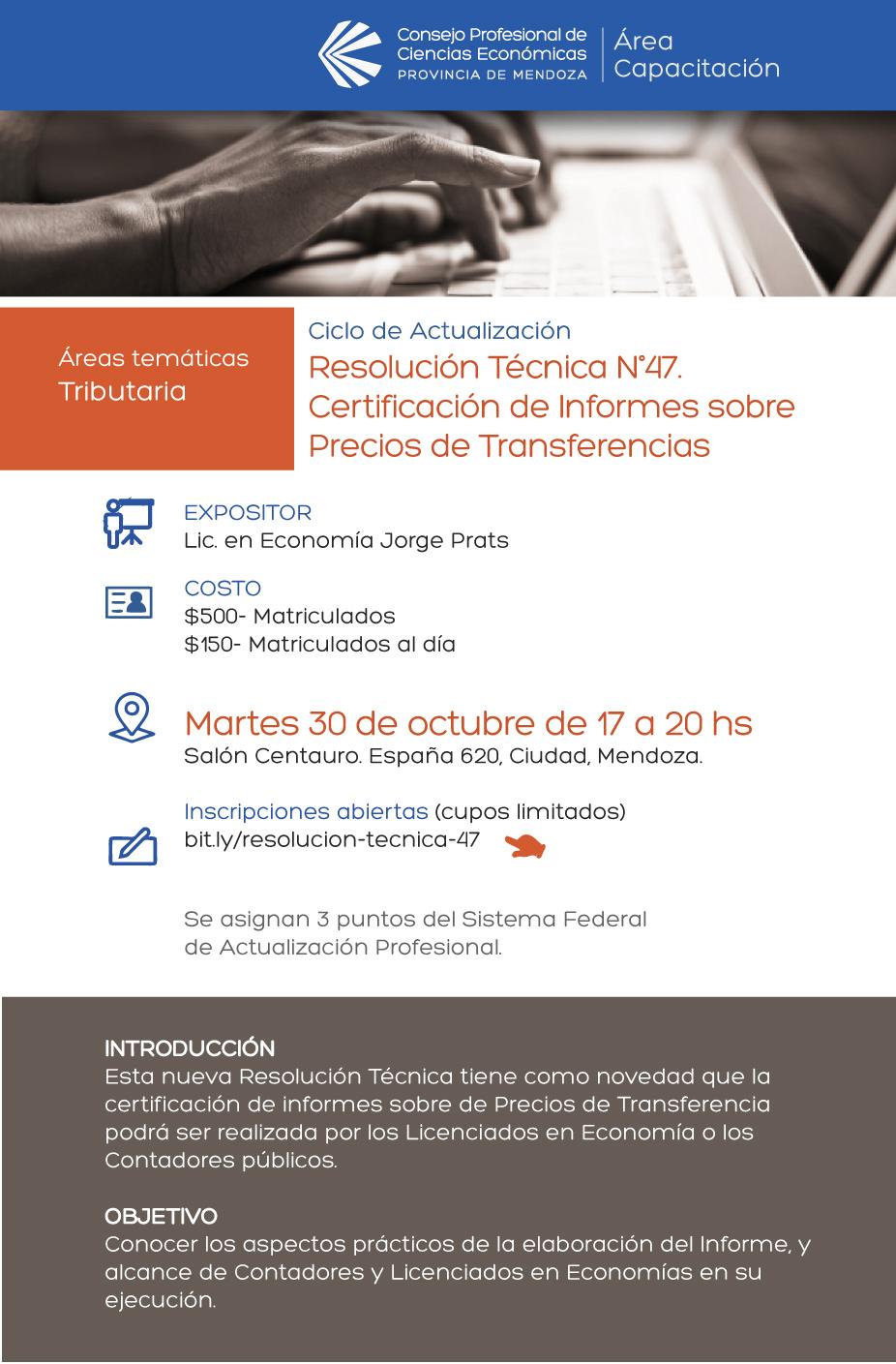Consejo Profesional de Ciencias Económicas de Mendoza - RT N°47 ...